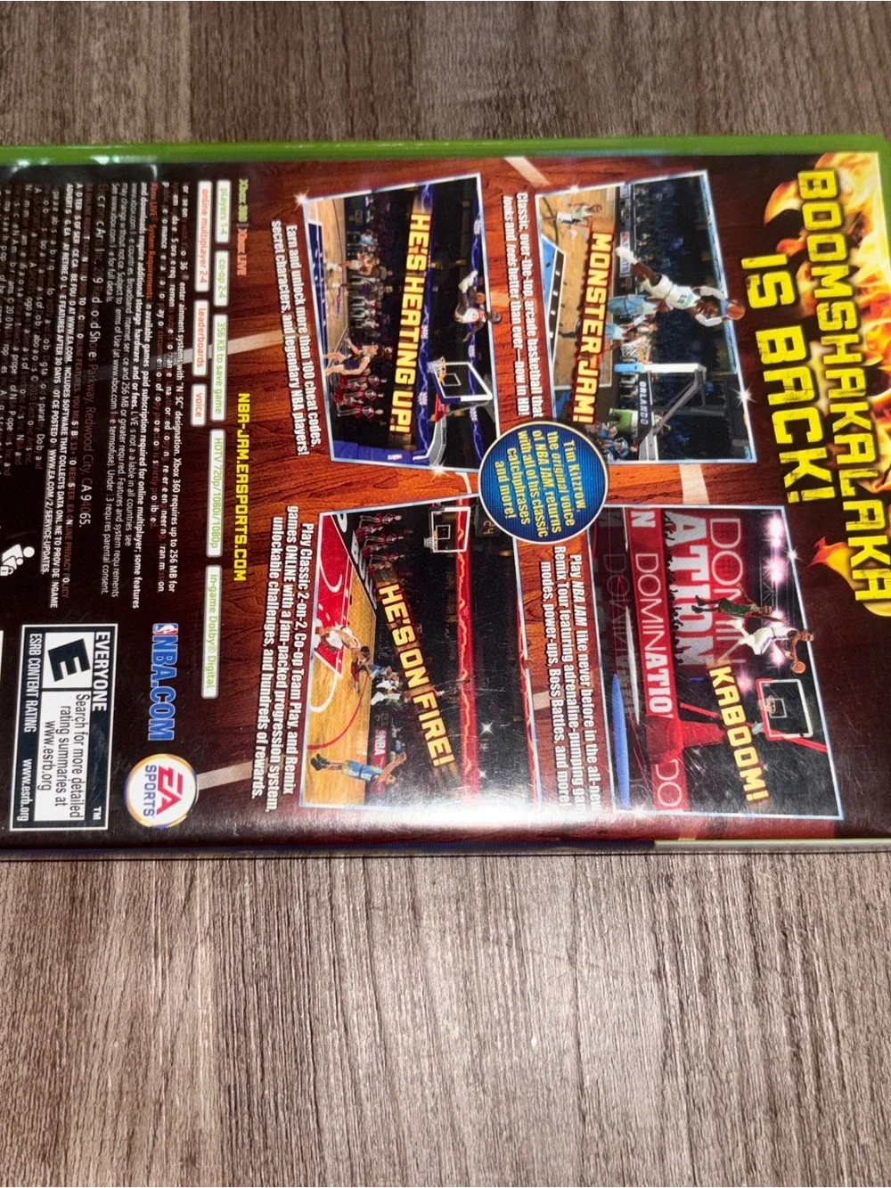 NBA Jam for Xbox 360 - Green Case